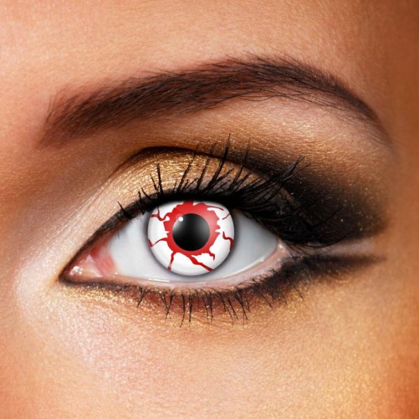 Blood shot contact lenses