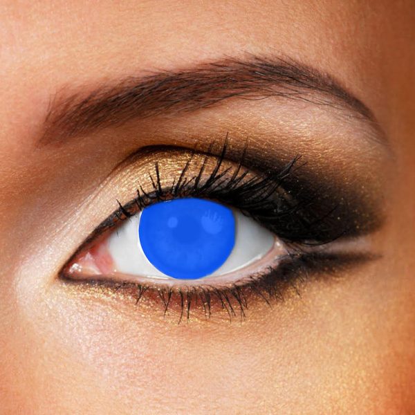 Blind blue Contact Lenses
