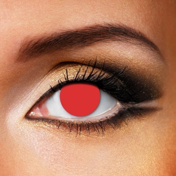 Blind Red Contact Lenses
