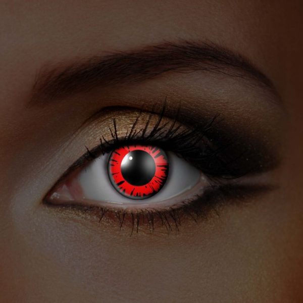 Dolly Eye Red UV Contact Lenses