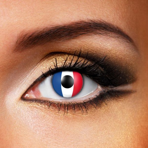 France flag contact lenses