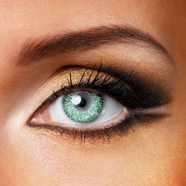 Green one tone contact lenses