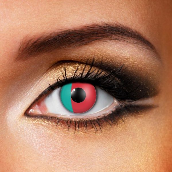 Portugal flag contact lenses
