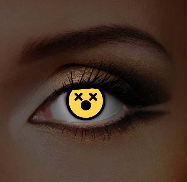 Emoji UV contact lenses
