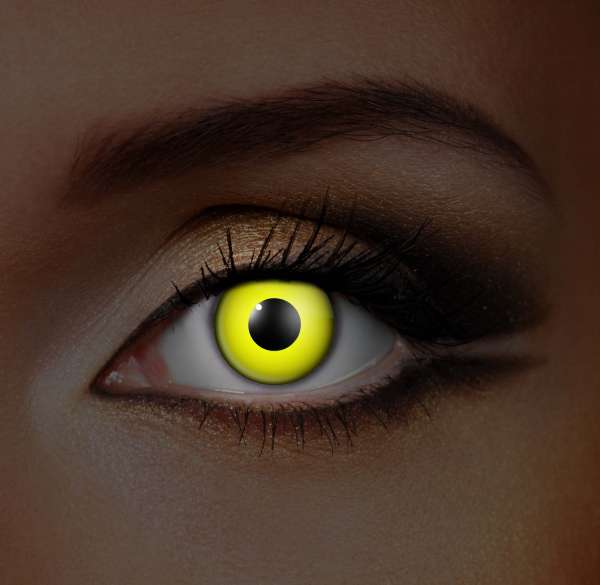 I-Glow Yellow UV Contact Lenses (Glow In The Dark)
