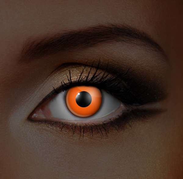 I-Glow Orange UV Contact Lenses