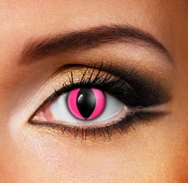 Pink Cat Eye Contact Lenses