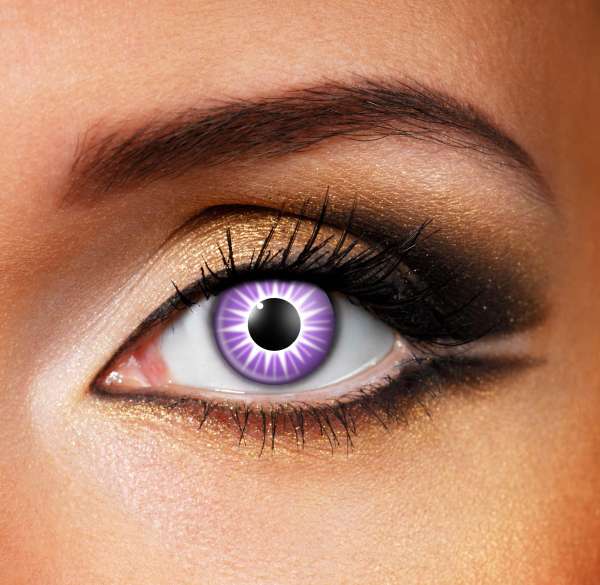 Purple Starburst Contact Lenses