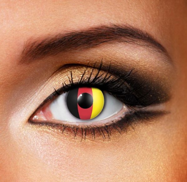 German flag contact lenses